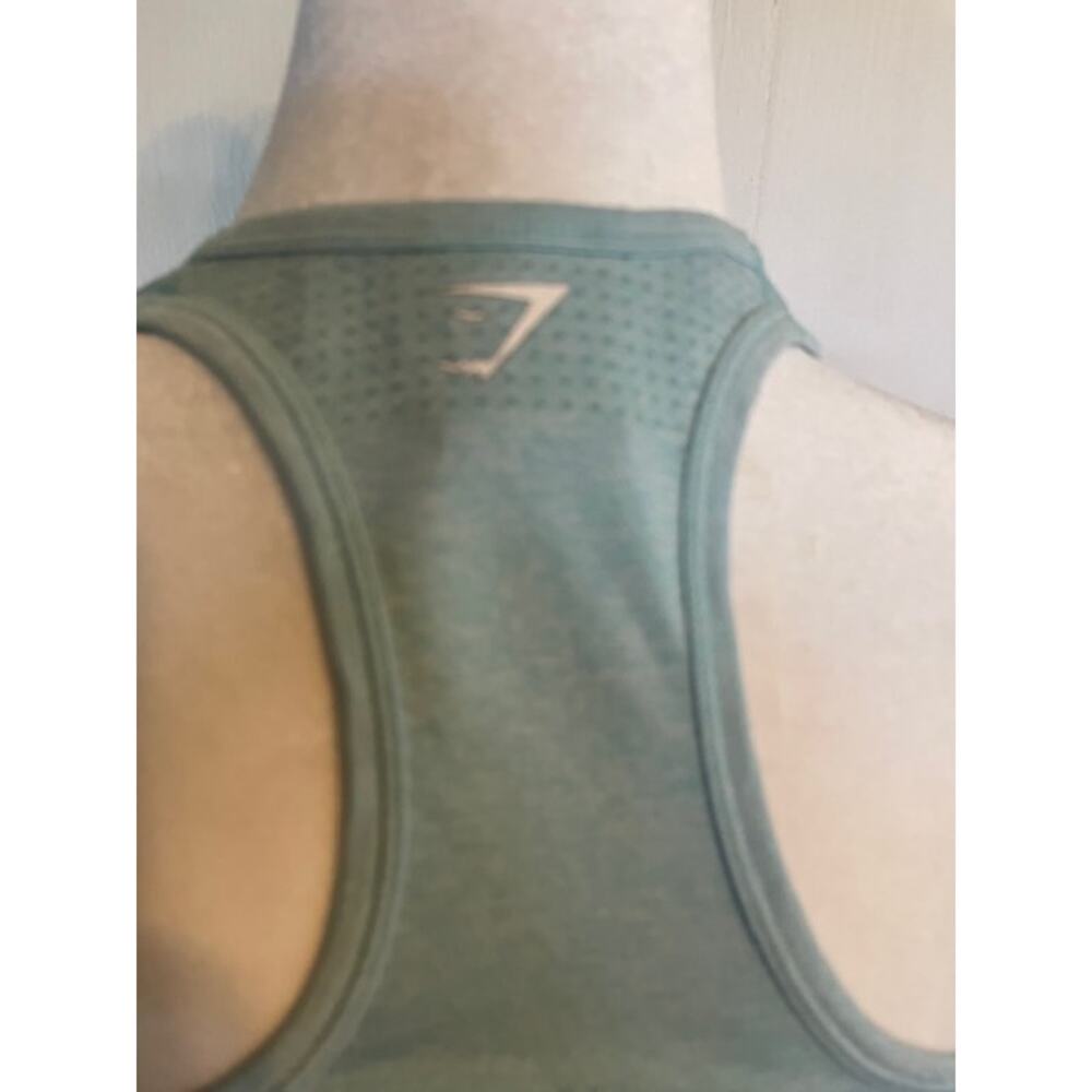 Gymshark Size Small Racerback Tank Top Light Green - Picture 4 of 5